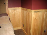 bedroom Knotty Pine Panel, T&G Decking, T&G Flooring, Log Cabin Siding